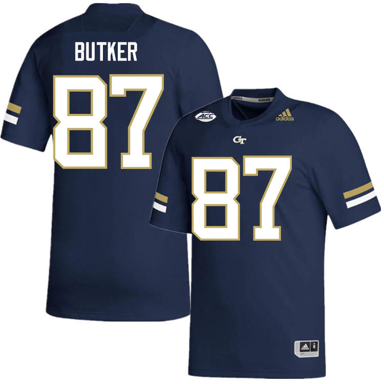 Harrison Butker Georgia Tech Jerseys,Georgia Tech Yellow Jackets College Football Uniforms-Navy